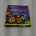 NATIONAL GEOGRAPHIC Kids Window Art Kit - Stained Glass Solar System Arts & Crafts Kit with Glow in The Dark Planets, Use as Window Suncatchers, Hanging Decor from Ceiling, Mobile, Space Room Decor