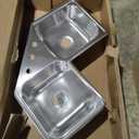Elkay DE217323 Dayton Equal Double Bowl Stainless Steel Corner Sink