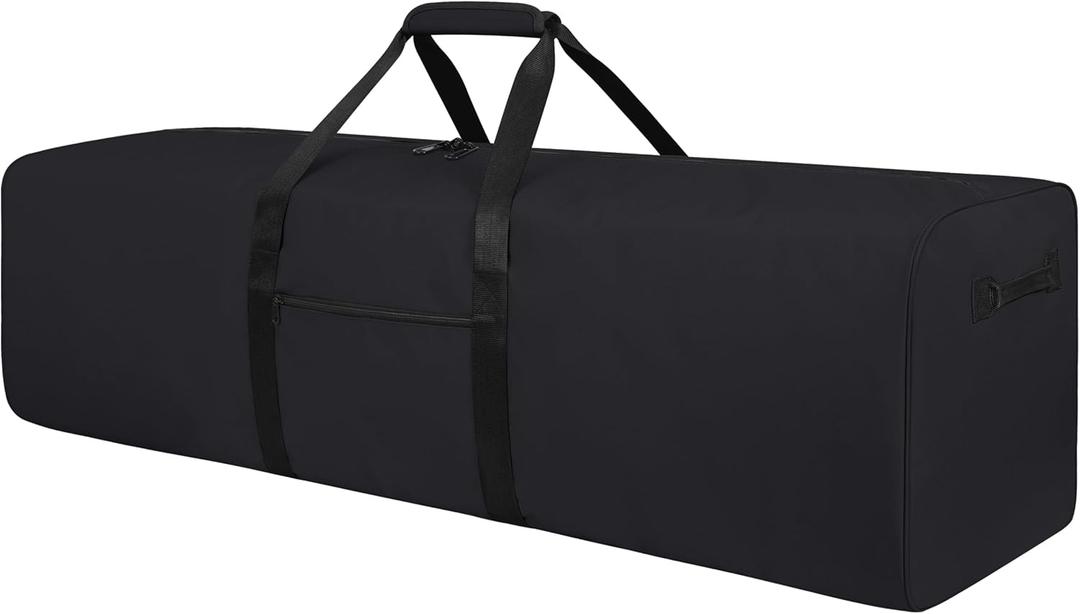 Urbanstand 48 Inch Travel Duffle Bag Extra Large Sport Equipment Duffel Bags with 2-way Lockable Zippers (Black)