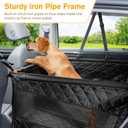 Pecute Heavy-Duty Dog Car Seat & Back Seat Extender Hard PVC Support for Large Dogs up to 330 lbs  Cars, SUVs & Trucks  Scratch-Resistant Sofa Leather & Breathable Mesh for Safe, Stable Road Trips