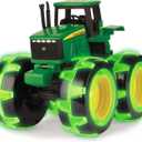 TOMY Monster Treads Lightning Wheels - John Deere Tractor - Motion Activated Light Up Monster Truck Toy - John Deere Tractor Toys - Frustration Free - Ages 3 Years and Up