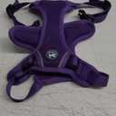 PoyPet Reflective Soft Breathable Mesh Dog Harness No Choke Double Padded Vest Adjustable (Purple,S)
