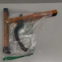 Cello Stand with Bow Holder, Mahogany Wooden A-Shape Floor Stand with Padded Foam, Handcrafted Cello Rack Fits 1/2, 3/4, 7/8, 4/4 Full-Size and Guitar, Instrument Holder for Home and Studio Display