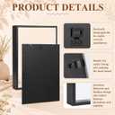 3 Pack Shadow Box Picture Frame Display Cases, 16 x 12 Inch, Black