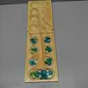 Regal Games Mancala Board Game - Fun Classic Table Game with Wooden Board for Adults & Kids - 48 Glass Mancala Beads & 2 Player Games - Ideal for Family Game Night, Travel (Ages 8+)