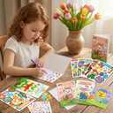 2 x Fancy Land 18 Pack Easter Crafts for Kids Card Making Kit DIY Make Your Own Easter Cards with Envelopes Classroom School Activities Party Favors