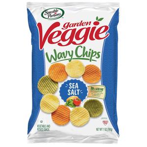 Sensible Portions Garden Veggie Chips, Sea Salt, 7 oz (BBD July 25, 2028)