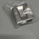 HOMOTEK Passage Sliding Door Pull Satin Nickel Without Switch Plate - Replace Old Or Damaged Pocket Door Pull Quickly and Easily, 2-3/4x2-1/2, for 1-3/8 Thickness (No Lock-Brushed Nickel)