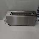 Mueller UltraToast Full Stainless Steel Toaster 2 Slice, Long Extra-Wide Slots with Removable Tray, Cancel/Defrost/Reheat Functions, 6 Browning Levels with LED Display, Housewarming Gifts New Home