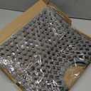 Silicone Sink Mat, 24.6''x 12.9'' Kitchen Sink Protector Grid for Bottom of Center Drain Sink, Gray Non-slip Heat Resistant Liner for Farmhouse Stainless Steel Porcelain Sink