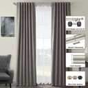 Brushed Nickel Double Curtain Rods, 48-84 Inch, Aluminum, Adjustable, Holds Up to 30lb, Wall Mounted, Decorative, Layered Look, Bedroom, Living Room, Dining Room, Kitchen, Patio