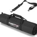 AMBITFUL Tripod Carrying Case Bag 35in with Shoulder Strap Padded Carrying Bag for Light Stands,Boom Stand,Umbrella and Tripod Photography Accessories (35in/90 cm) (35.43 in, BLACK)