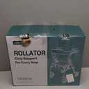 Cosydora Rollator Walkers for Seniors with Seat, 13.6 Lbs Ultra Lightweight Foldable Rolling Walker, 350Lbs Heavy Duty Aluminum, 8" All Terrain Wheels, Dual Adjustable Height, Navy Blue