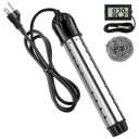 Portable Water Heater, 2000W Immersion Pool Heater, Bucket Electric Water Heater, New Upgraded Magnesium Oxide Heat Pipes, Fast Heating, with Digital Thermometer, Suitable for Bathtubs and Small Pools