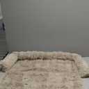 Cloud Pet Sofa Bed, Non-Slip Plush Dog Cat Mat, Cozy Non-Slip Washable Fluffy Plush Pet Mat for Small Medium Dogs & Cats, Furniture Protector, Pets Couch Bed (Coffee)