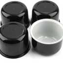 4Pcs 3.25inch Wheel Center Caps for Weld Racing Wheels Rims, Fit 3.25" Center Bore Black Hub Covers