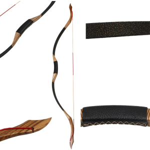 TOPARCHERY Traditional Recurve Bow 53'' Archery Hunting Handmade Horse Bow Longbow 30-50 lbs
