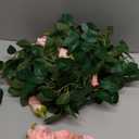 U'Artlines 3 Pack Artificial Pink Rose Vines Floral Garlands Total 19.5 Ft Fake Vine Silk Flower Garland for Indoor Outdoor Home Wedding Arch Garden Wall Decoration