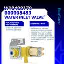 [2026 UPGRADED] BlueStars 000009120 000008483 Water Inlet Valve for Manitowoc Ice Machine models SY0454A ID0302A ID0303W ID0523W - Replaces 00009120 00008487 00008483 33129026