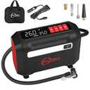 ROCGORLD R8 Tire Inflator Portable Air Compressor, DC 12V Air Compressor Portable with Large Dual Digital Screen, 3X Faster Inflation Air Pump for Car, Bike, Ball, Motor