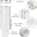 Cup Dispenser, Pull Type Water Cooler Cup Holder Fit 4oz-7oz Disposable Cups, Upgraded Wall Mounted Mouthwash Cup Dispenser for Bathroom Office Gym School (White)