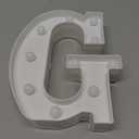 Pooqla LED Marquee Letter Lights Sign, Light Up Alphabet Letter for Home Party Wedding Decoration G