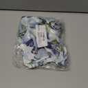 58" Wide Printed 100% Polyester Wool Dobby Hi Multi Chiffon Fabric by The Yard - No Stretch, 120 GSM, Lightweight, Soft & Breezy for Apparel, Accessories & DIY (Blue Off White #2963)