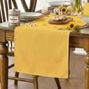 2 x Artoid Mode Yellow Table Runner, Seasonal Summer Fall Washable Kitchen Dining Table Decoration for Home Party Decor 13x72 Inch