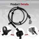 ABS Wheel Speed Sensor Front Left Right Compatible with Nissan Altima 2007-2013 Maxima 2009 2010 2011 2012 2013 2014, Replaces 47910-JA000 ALS1442, 2PCS