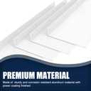 Gutter Valley Splash Guard,Aluminum Rain Diverter Roofing Gutter Splash Guards for Valley,Corner or Straight,10 Inch Each (6 Pcs White)