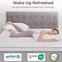 SOOSLEEPY Full Size Memory Foam Mattress Topper 3 Inch with Removable Soft Cover Ventilated Breathable Cooling Mattress Pad Portable Bed Topper for Back Pain and Pressure Relief, CertiPUR-US Certified