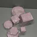 8PCS Geometric Cube Photo Props Set, Hard Foam Photography Background Props for Goods, Crafts, Lipstick, Jewelry, Cosmetics, Makeup Tools, Food (Pink)