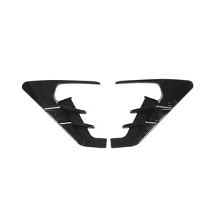 Rear Spoilers Rear Bumper Spoiler For Tesla For Model 3 Y 2021 Car Flank Modification Dust Cover Decoration Car Rear Spoilers (Beige : Bright Black)