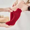 Baby Knee High Socks with Grips, Soft Cotton Ribbed Over the Calf Anti-Slip Long Socks for Newborn Infants & Toddlers
