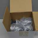 6 Pcs Plastic Goblets 7.5oz Vintage Goblet Plastic Wine Glasses Colored Retro Embossed Water Goblets for Wine Bar Juice Baby Shower Wedding Reception Grand Event Party (Blue)