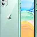 JETech Case for iPhone 11 6.1-Inch, Non-Yellowing Shockproof Phone Bumper Cover, Anti-Scratch Clear Back (Green)
