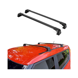 Erkul Heavy Duty 220lb Roof Rack Cross Bars for Kia Soul 2014-2019 | Aluminum Crossbars with Anti Theft Lock for Rooftop | Compatible with Fixed Points Roofs - Black