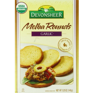 Devonsheer Melba Rounds, Garlic, 5.25 Ounce (Pack of 12), BBD )4/30/25