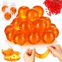 24 Set Crystal Mud and Red Star for Cartoon Characters Theme Party Supplies Putty Toy DIY Craft for 6-12 Classroom Reward Party Supplies