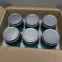 16 oz Teal Mason Jars with LidsRegular Mouth Canning Jar, 6 Pack Multifunction Glass Container, for Storage, Canning, Pickling, Preserving, Fermenting, DIY Crafts & Decor