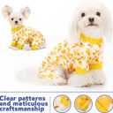 Paiaite Dog Pajamas Onesie: Comfortable Four-Legged Apparel for Small, Medium, & Large Dogs, Polyester Material for Comfort, Wrinkle Resistance, Moisture Wicking, Stretchiness Cartoon Duck M