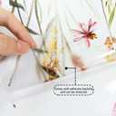 Boho Flower Wall Decals Foxtail Grass Plants Wildflower Floral Leaves Butterflies Dragonflies Wall Stickers for Bedroom Living Room Wall Art Dcor