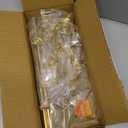 HOHIYA 3 Ft Wrought Iron Ornament Display Stand 56-Hook Metal Christmas Tree Alternative for Ornaments Glass Baubles Halloween Year-Round Displays Rack for Tabletop Taiwan Made Gold