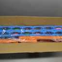 SDADI Jumbo 4 in a Row Game, 4-to-Score Giant Game Set with Adjustable Height (2.5-3.5 FT) for Kids & Adults, Indoor/Outdoor Connect Game with Quick-Release Slider, Perfect for Family and Party Games, Orange