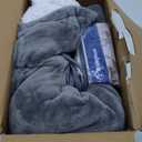 Westinghouse Heated Blanket Twin Size, Soft Flannel to Sherpa Electric Blanket with 10 Heating Levels, 12 Hours Auto Off, Fast Heating, Machine Washable, 62x84 Inch, Light Grey (Twin Size 62*84", Light Grey, Sherpa & Flannel)