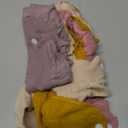 4 PACK Solid Muslin Baby Drool Bibs Set for Unisex Boys Girls Cotton Adjustable Teething Feeding Drooling Bibs