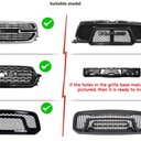 3 Piece Grill Emblem Letter Light Compatible with 2019-2024 RAM 1500 Grill Letter Light Aftermarket Set (White for 19-24)