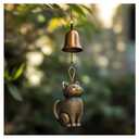 Cat Wind Chime 2025 New Unique Cat Garden Decor Outdoor Cat Statue Themed Gifts Wind Chimes for Cat Lovers Women Hanging Memorial Ornaments Windchimes Bell Outside Yard Home Porch Decorations (A1)