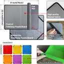 Folding Puzzle Board with 6 Sorting Trays and Felt Mat,for Storage and Saver, Non-Slip Surface,for Puzzle Board 1000 Pieces, 1000 pieces, 22.44 inches x 31.1 inches