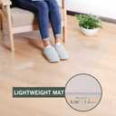 Plastic Floor Mat for Home, 5' x 7' Waterproof Area Rug for Living Room, Non-Slip Area Rug for Dining Room, Vinyl Floor Protector Mat for Kitchen Entryway - Kids & Pet Friendly (Clear)